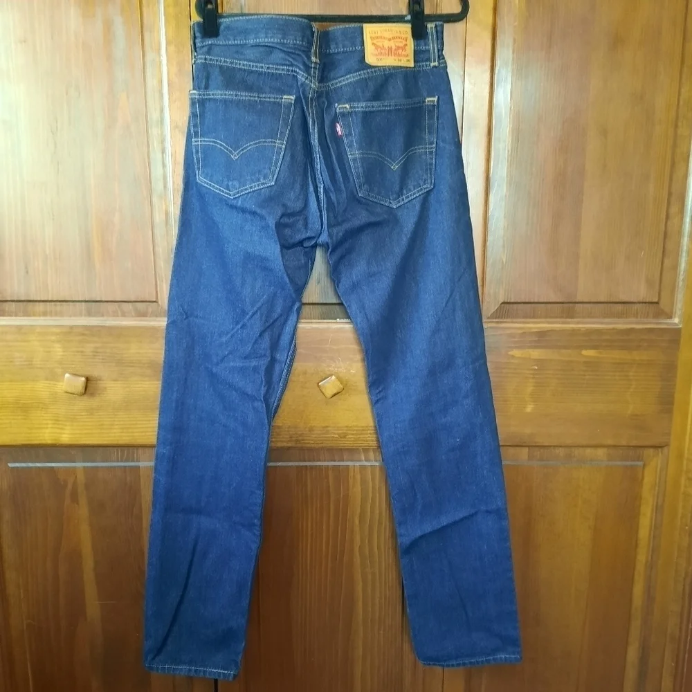 Levi Strauss & Co 505 Regular Fit Dark Indigo denim jeans